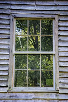 Window reflection, Mingus Mill in Great Smoky Mountains, Cherokee, North Carolina Window reflection, Mingus Mill in Great Smoky Mountains, Cherokee, North Carolina