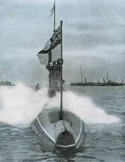 World War I (1914-1918). The British submarine E-8 World War I (1914-1918). The British submarine E-8