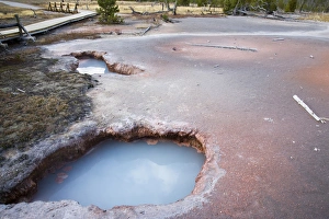 WY, Yellowstone National Park, Artist Paint Pots, thermal pool WY, Yellowstone National Park, Artist Paint Pots, thermal pool