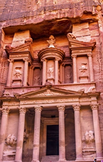 Yellow Treasury in Morning Becomes Rose Red in Afternoon Siq Petra Jordan Petra Jordan Yellow Treasury in Morning Becomes Rose Red in Afternoon Siq Petra Jordan Petra Jordan