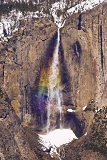Yosemite Falls from Taft Point in winter, Yosemite National Park, California USA Yosemite Falls from Taft Point in winter, Yosemite National Park, California USA