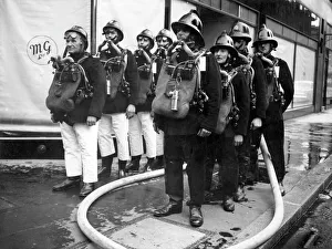Firefighters at Middlesex Street, Aldgate, E1 Firefighters at Middlesex Street, Aldgate, E1