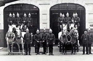 LCC-MFB Red Cross Street fire station and engine, London LFB150 LCC-MFB Red Cross Street fire station and engine, London LFB150