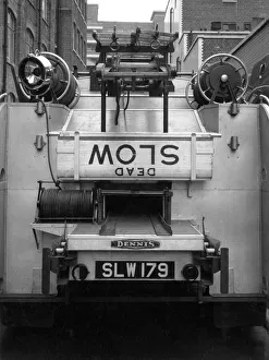 LFB Dennis F101 appliance with hose ramps LFB Dennis F101 appliance with hose ramps