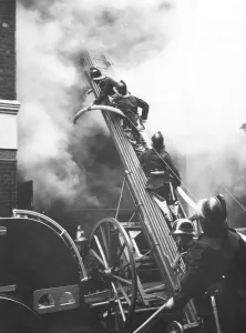Firefighter Prints: Firefighters in Action Print, London 1955