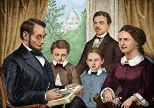 Abraham Lincoln and his family, 1860s Abraham Lincoln and his family, 1860s