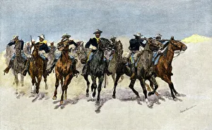 Buffalo soldiers charging to the rescue Buffalo soldiers charging to the rescue