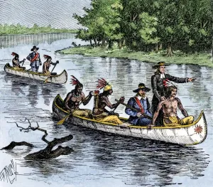 Exploration Prints: Jacques Marquette and Louis Joliet Exploration Print