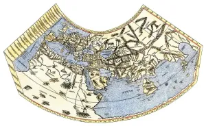 Ancient World Maps Prints: Ptolemys map of the world