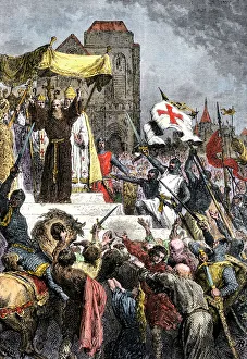 First Crusade begun by Peter the Hermit, 1095 First Crusade begun by Peter the Hermit, 1095