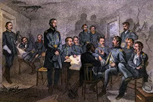 General Meades council of war at Gettysburg General Meades council of war at Gettysburg