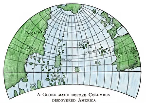 Globe of 1492, lacking the New World Globe of 1492, lacking the New World