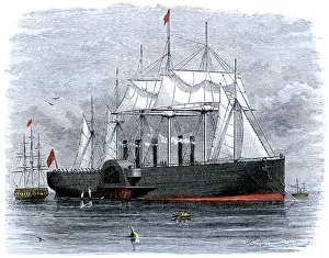 Great Eastern laying transatlantic telegraph cable Great Eastern laying transatlantic telegraph cable