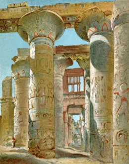Great temple at Karnak, site of Egyptian Thebes Great temple at Karnak, site of Egyptian Thebes