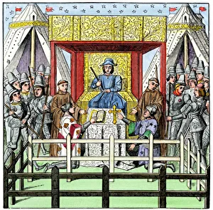 Judge and courtroom in the Middle Ages Judge and courtroom in the Middle Ages