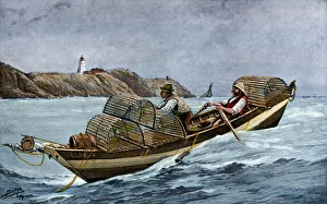 Lobster boat off the Atlantic coast of Maine and Canada Lobster boat off the Atlantic coast of Maine and Canada