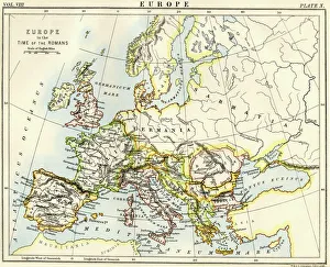 Map of Europe under the Roman Empire Map of Europe under the Roman Empire