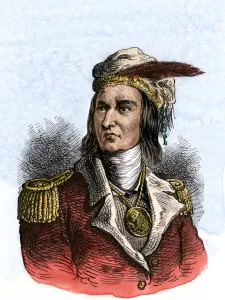 Tecumseh in British Uniform Print