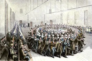 Shaker ceremony, New Lebanon, New York, 1870s Shaker ceremony, New Lebanon, New York, 1870s