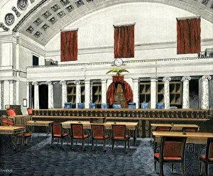 US Supreme Court courtroom, 1890s US Supreme Court courtroom, 1890s