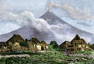 Vapor trailing from Mt. Mayon, Philippines Vapor trailing from Mt. Mayon, Philippines