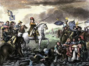 William of Orange at the Battle of the Boyne, 1668 William of Orange at the Battle of the Boyne, 1668