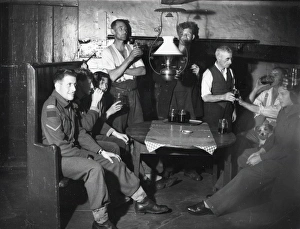 Kirdford Pub Interior - September 1943 Kirdford Pub Interior - September 1943