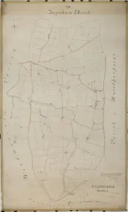 Prints of Surveyed by Willm Bishop Harding, Land Surveyor and Draughtsman of Frome, Somerset, Septr 1838. Copied by Willm Duncum, March 1841.rn26.6 in. to 1 m. Original map sixe 80in. × 48in West Sussex Prints: Albourne Tithe Map Print, 1838 Surveyed