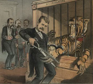 Theodore Roosevelt Cartoon Prints: MAKE HIM HARMLESS