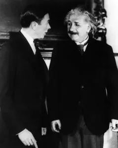 Famous Scientists Portraits Prints: Mayor James Walker and Albert Einstein