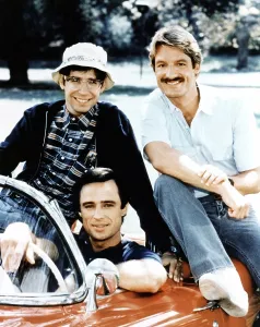 Vintage Automobile Images Prints: RIPTIDE, (back, from left): Thom Bray, Joe Penny, Perry King, (1985), 1984-86