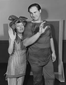 Vintage Television Series Prints: YOUR SHOW OF SHOWS, from left: Imogene Coca, Sid Caesar, 1950-1954