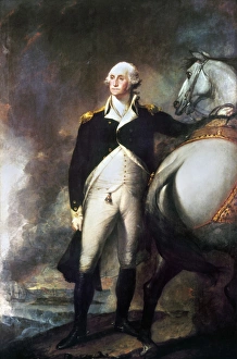(1732-1799). 1st President of the United States. At Dorchester Heights during the Siege (1732-1799). 1st President of the United States. At Dorchester Heights during the Siege
