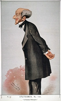 (1806-1873). English philosopher and economist. English caricature lithograph, 1873, by Spy (Sir Leslie Ward) (1806-1873). English philosopher and economist. English caricature lithograph, 1873, by Spy (Sir Leslie Ward)