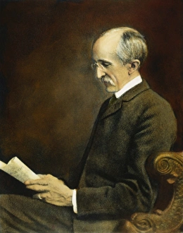 (1848-1915). American physician: oil over a photograph, n.d (1848-1915). American physician: oil over a photograph, n.d