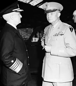 Images Dated 10th May 2007: (1890-1969). 34th President of the United States. General Dwight D. Eisenhower (right)