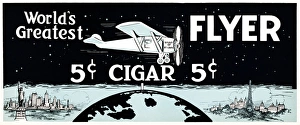 Print of an advertisement for cigars, a lithograph
