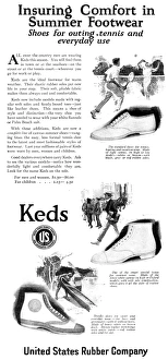 AD KEDS 1920. American advertisement for Keds shoe