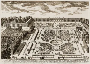 Palace Prints: Print of the Versailles Garden, 1685
