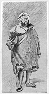 AHMED MUHAMMED RAISULI (c1875-1925). Moroccan brigand. Drawing, 1904 AHMED MUHAMMED RAISULI (c1875-1925). Moroccan brigand. Drawing, 1904