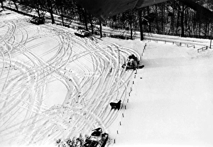 American tanks in the Malmedy area north of the formerly German-held Belgium Bulge, January 1945 American tanks in the Malmedy area north of the formerly German-held Belgium Bulge, January 1945
