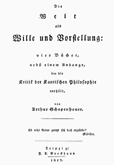 ARTHUR SCHOPENHAUER (1788-1860). German philosopher ARTHUR SCHOPENHAUER (1788-1860). German philosopher