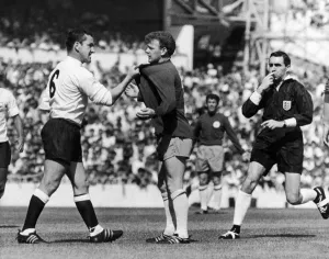 England Soccer Match Print, 20th August 1966