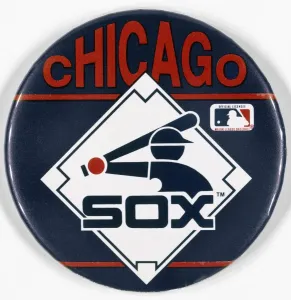 Baseball Prints: Late-20th Century Chicago White Sox Baseball Button Print