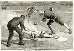 Baseball Prints: Print of a Baseball Game, 1885
