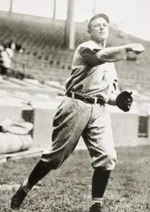 American Baseball Pitcher Prints: CHRISTOPHER MATHEWSON (1882-1925). Known as Christy. American baseball pitcher