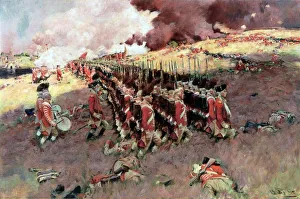 Battle of Bunker Hill: oil on canvas, 1898, by Howard Pyle Battle of Bunker Hill: oil on canvas, 1898, by Howard Pyle