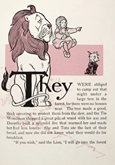 BAUM: THE WIZARD OF OZ. Drawing by William Wallace Denslow from the first edition of L BAUM: THE WIZARD OF OZ. Drawing by William Wallace Denslow from the first edition of L