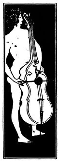 Images Dated 20th September 2006: BEARDSLEY: MUSICIAN. Title page ornament with a musical theme