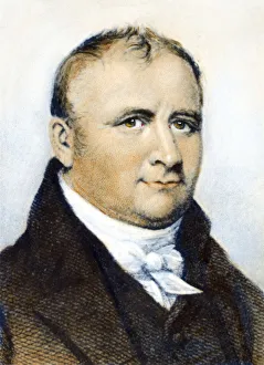 American Engineer Prints: BENJAMIN WRIGHT (1770-1842). American engineer. Line and stipple engraving, 19th century